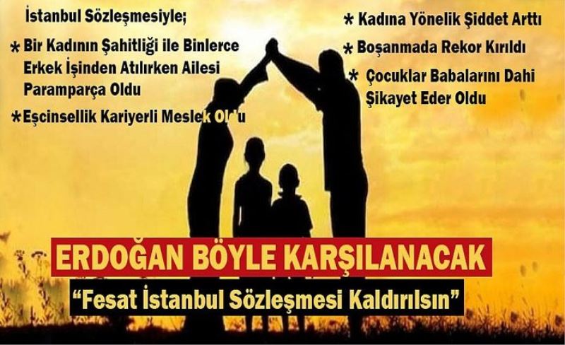 Erdoğan Malatya'da 'İstanbul Sözleşmesi' çağrısıyla selamlanacak