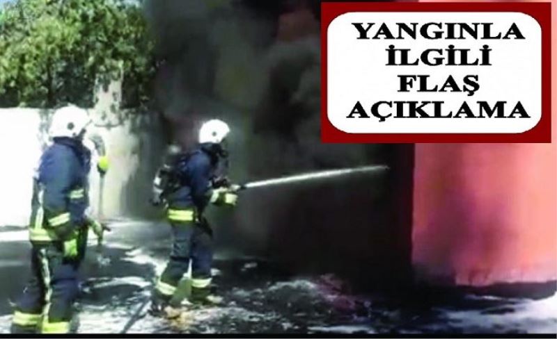 İNANÇ'TAN YANGIN AÇIKLAMASI