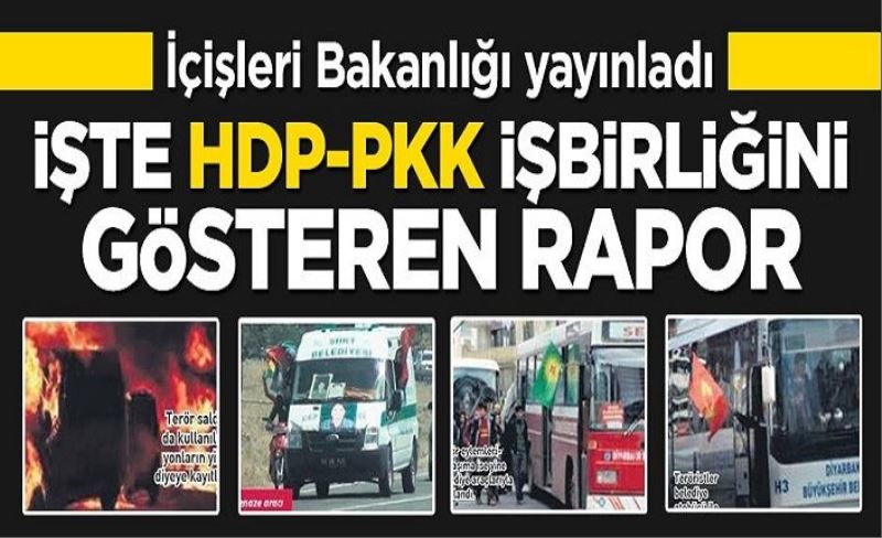 İşte HDP-PKK işbirliğini gösteren rapor!