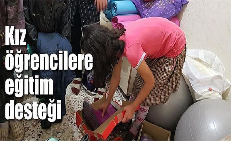 Kız öğrencilere eğitim desteği