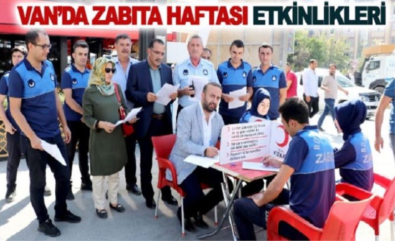 Van'da zabıta haftası etkinlikleri