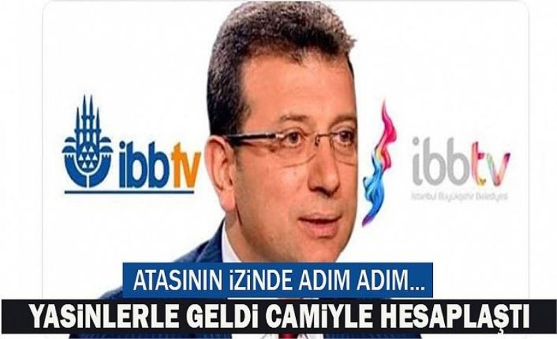 Yasin okuyarak oy alan İmamoğlu ve ekibi, İBB logosundaki cami figürünü kaldırdı