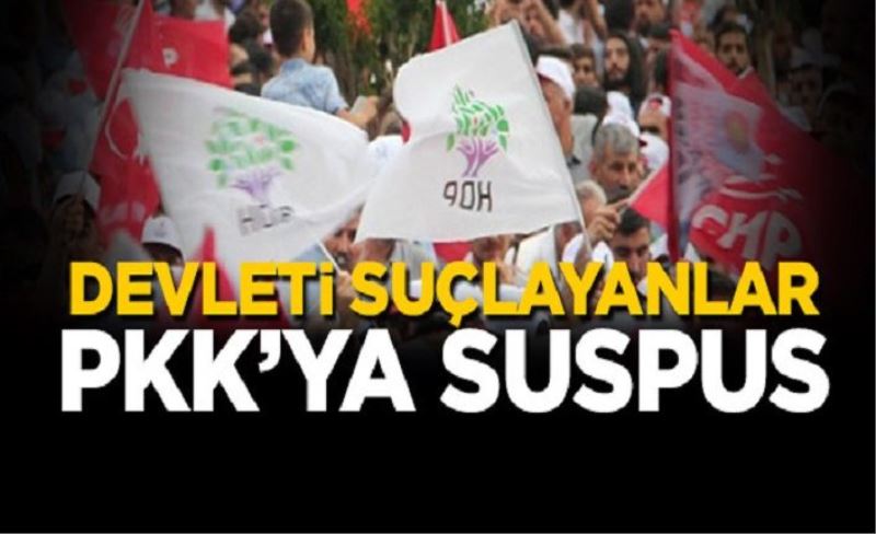 Devleti suçlayanlar PKK’ya suspus