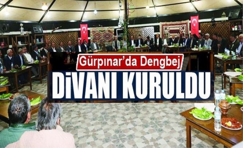 Gürpınar’da ‘Dengbej Divanı’ kuruldu