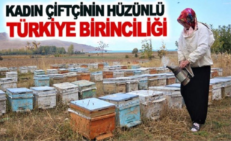 Kadın çiftçinin hüzünlü Türkiye birinciliği