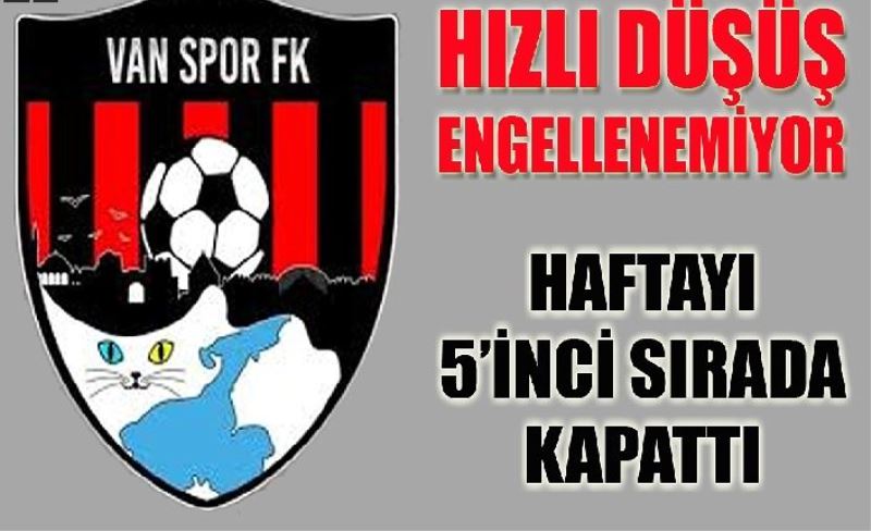 Kırmızı Grup’ta mücadele eden Vanspor 5’nc sıraya düştü