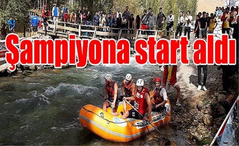 Rafting Türkiye Şampiyonası start aldı