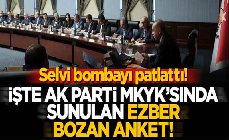 Selvi bombayı patlattı! İşte ezber bozan anket