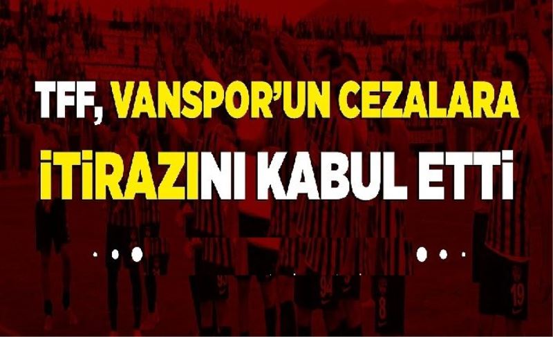 TFF, Vanspor’un cezalara trazını kabul ett