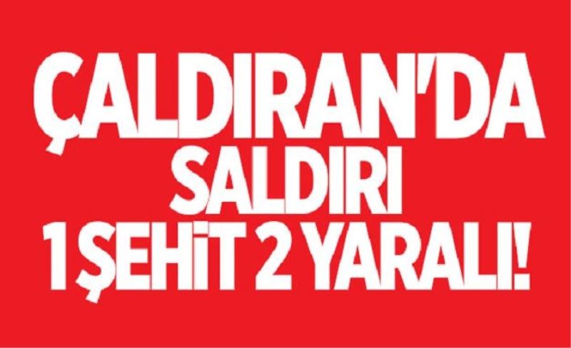 Van'da saldırı; 1 şehit, 2 yaralı