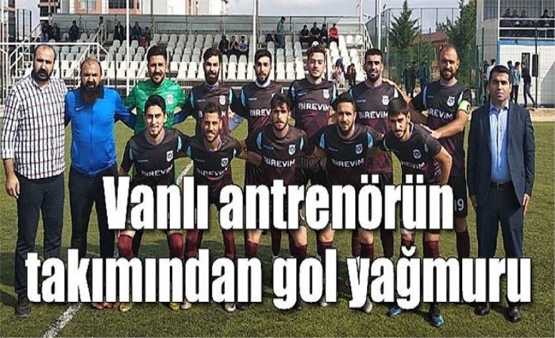 Vanlı Oktay Belli’nin takımından 14 gollü galibiyet…