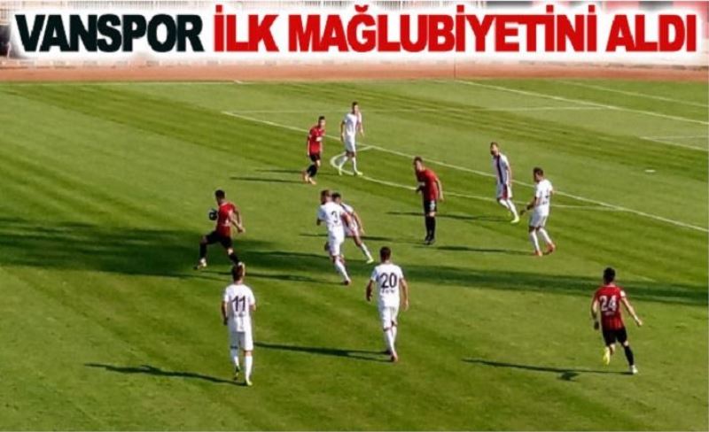 Vanspor ilk mağlubiyetini aldı