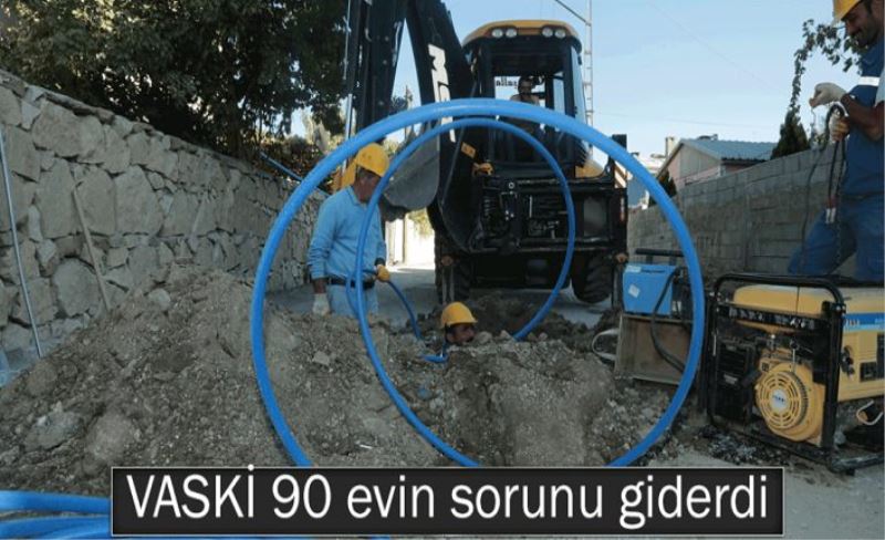 VASKİ’den, Şabaniye’deki sokağa yeni içme suyu hattı…