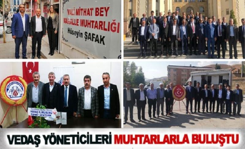 VEDAŞ yöneticileri muhtarlarla buluştu