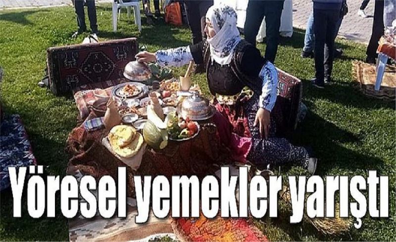 Yöresel yemekler yarıştı