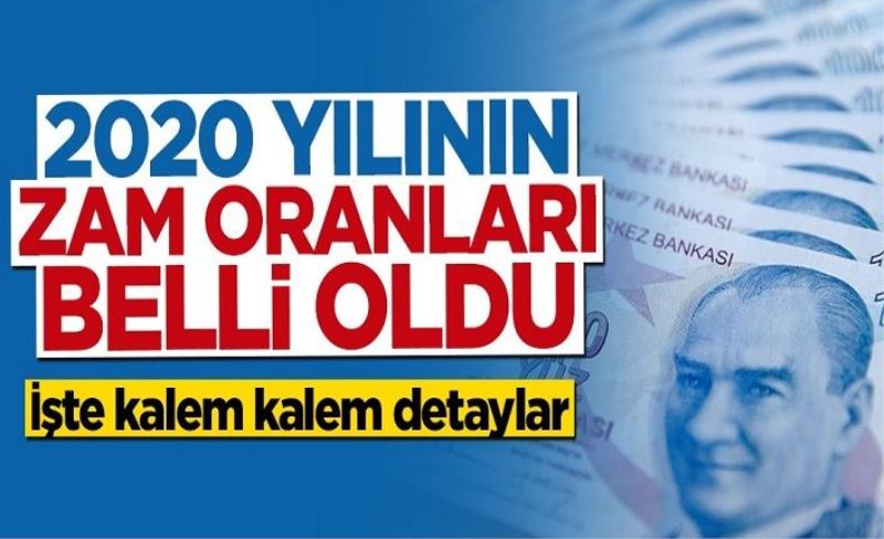 2020 yılında vergi, harç ve cezalara yüzde 22.58 zam geliyor!