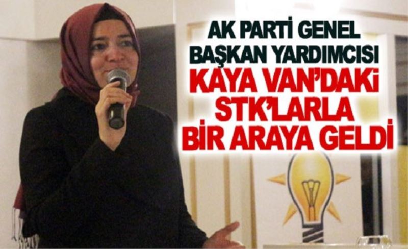 AK Parti Genel Başkan Yardımcısı Kaya Van’daki STK’larla bir araya geldi