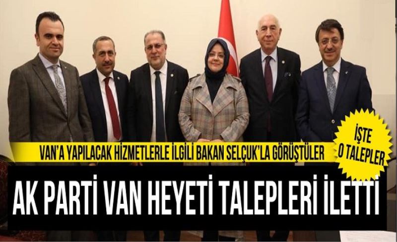 Ak Parti heyeti Bakan Selçuk ile bir araya geldi