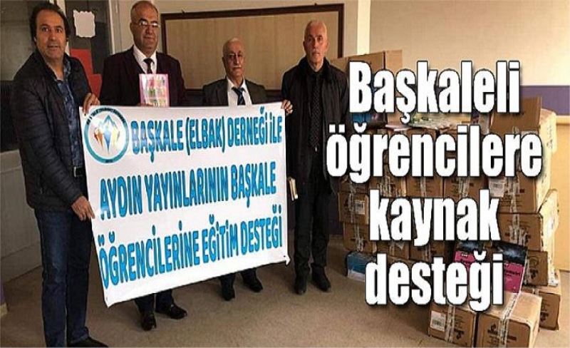 Başkaleli öğrencilere kaynak desteği