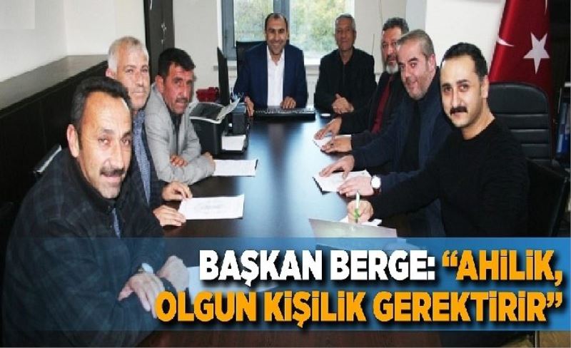 Berge, Demirciler Odası yönetim kurulu toplantısına katıldı