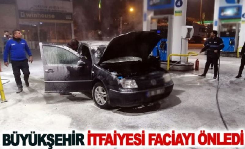 Büyükşehir itfaiyesi faciayı önledi