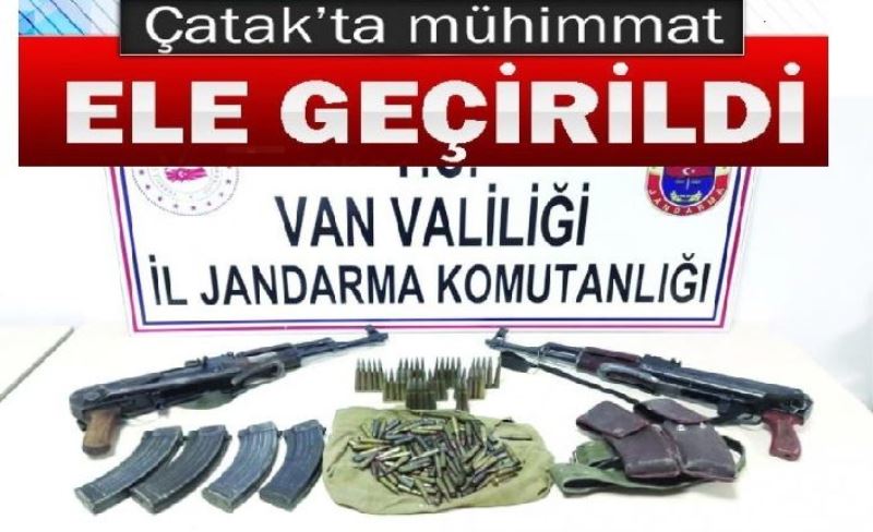 Çatak’ta silah ve mühimmat ele geçirildi