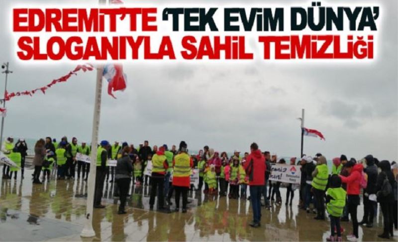 Edremit'te kıyı temizliği gerçekleşti