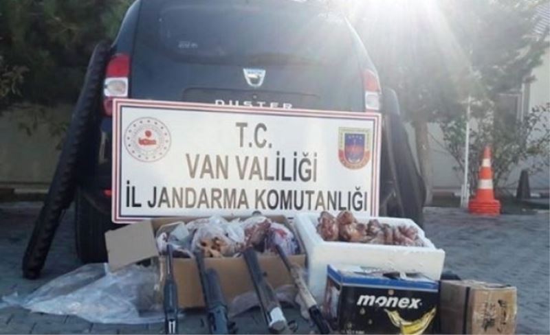 Van'da kaçak avcılara 18 bin 376 liralık ceza