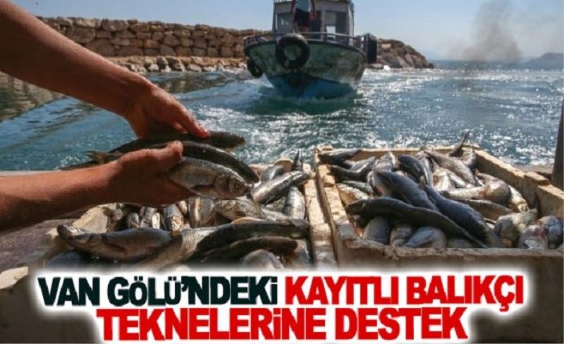 Van Gölü’ndeki kayıtlı balıkçı teknelerine destek