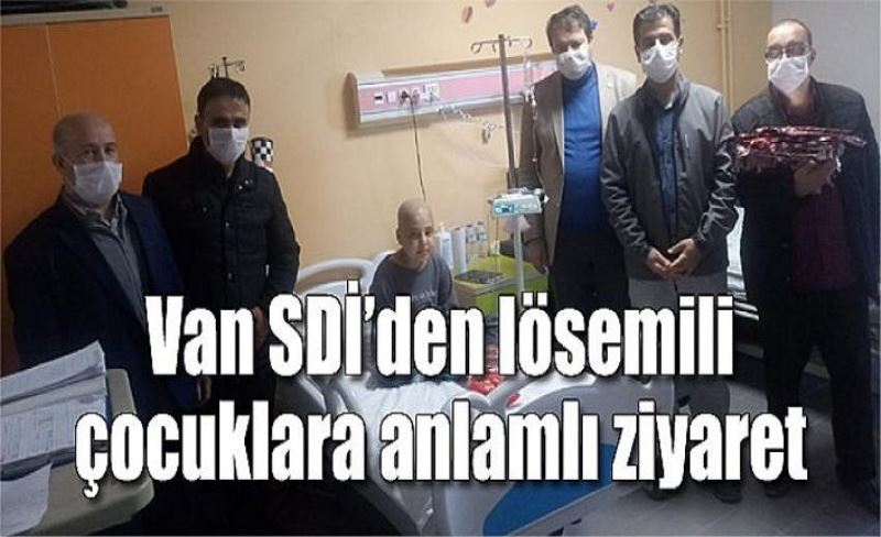 Van SDİ’den lösemili çocuklara anlamlı ziyaret