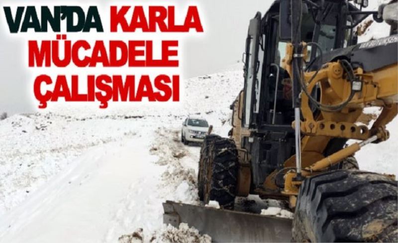 Van’da karla mücadele çalışması