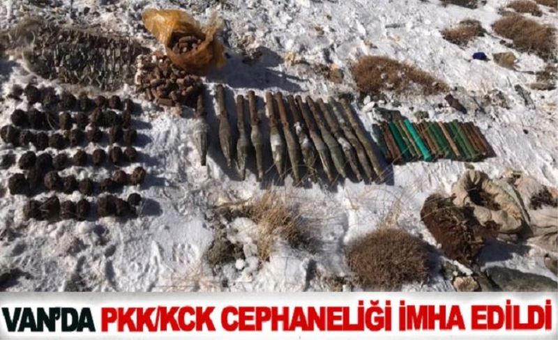 Van’da PKK/KCK cephaneliği imha edildi