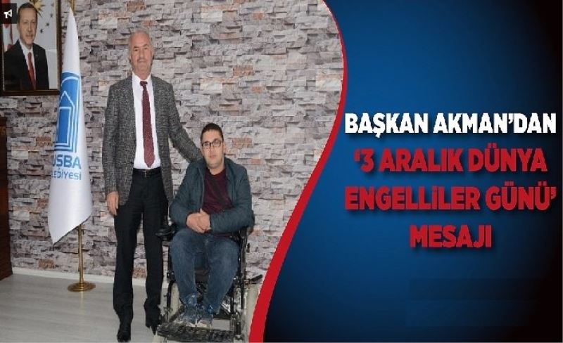 Akman, engelli bireyleri evlerinde ziyaret etti
