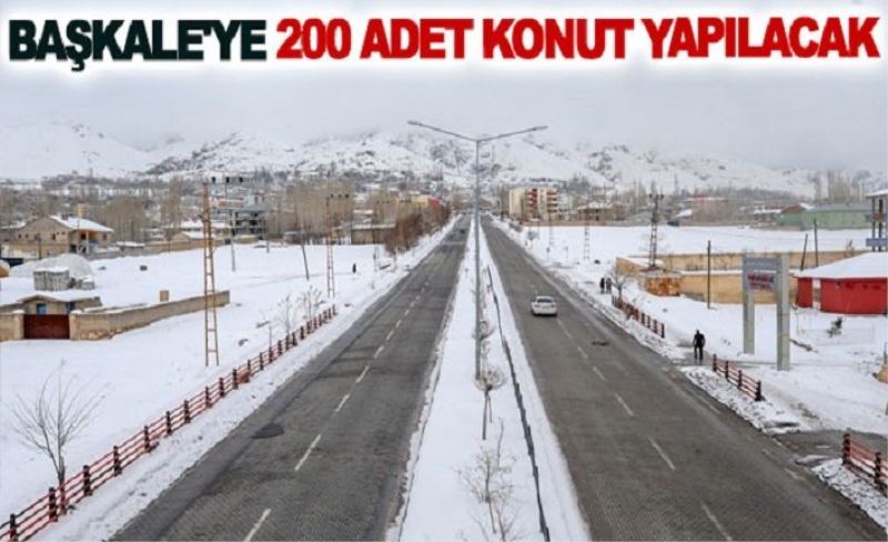 Başkale'ye 200 adet konut yapılacak