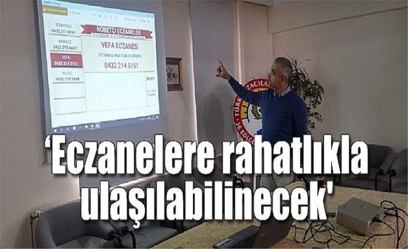 ‘Eczanelere rahatlıkla ulaşılabilinecek'