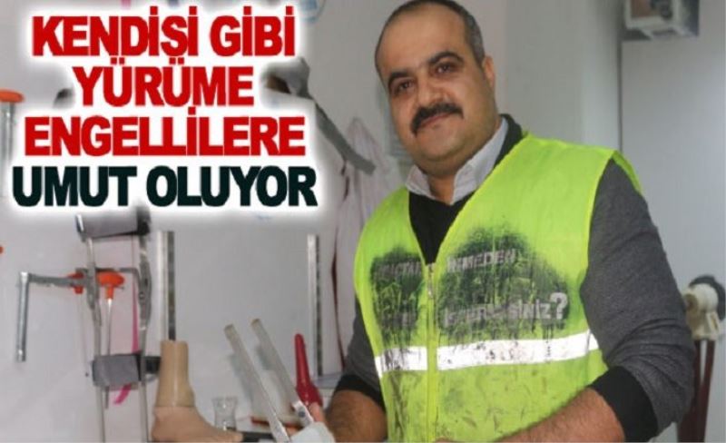 Kendisi gibi yürüme engellilere umut oluyor