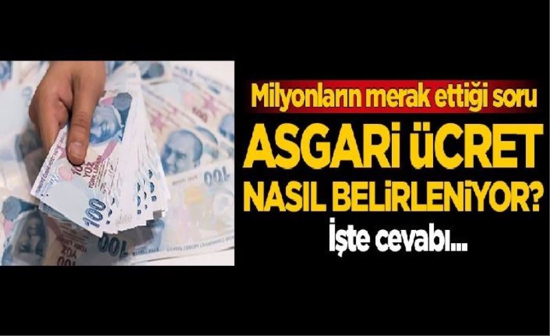 Milyonların merak ettiği soru: Asgari ücret nasıl belirleniyor? İşte cevabı