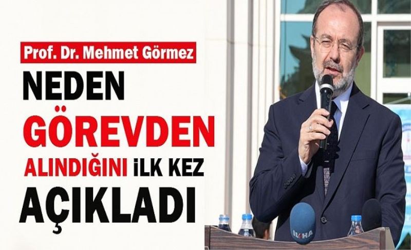 Prof. Dr. Mehmet Görmez Diyanet İşleri Başkanlığı’ndan neden ayrıldı?