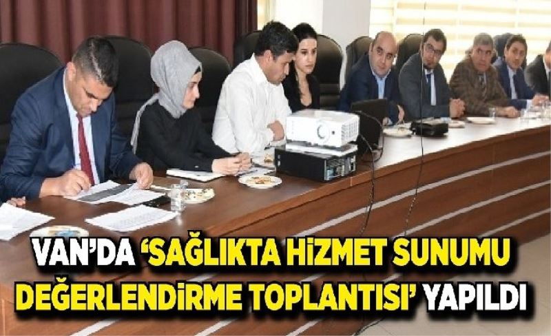 Sağlık Müdürlüğü’nden, hizmet sunumu değerlendirme toplantısı…