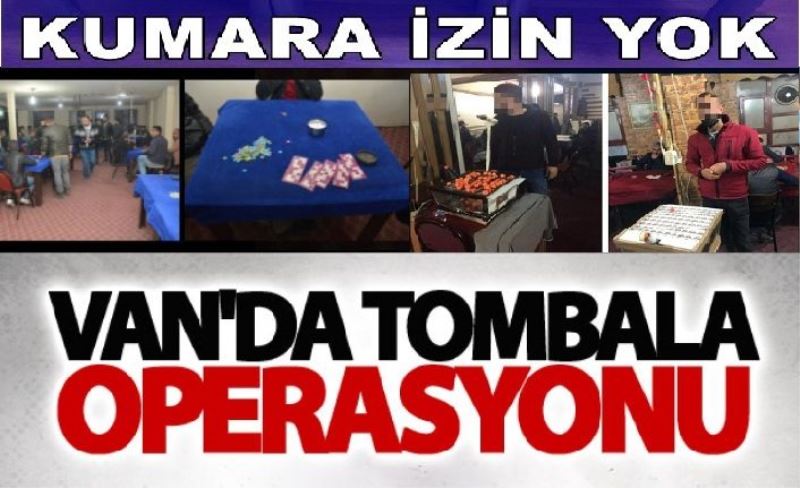 Van Polisi'nden, tombalacılara yönelik operasyon...