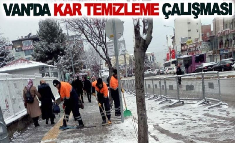 Van’da kar temizleme çalışması