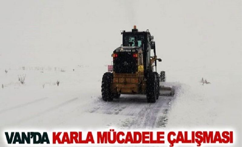 Van’da karla mücadele çalışması