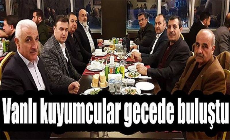 Vanlı kuyumcular gecede buluştu