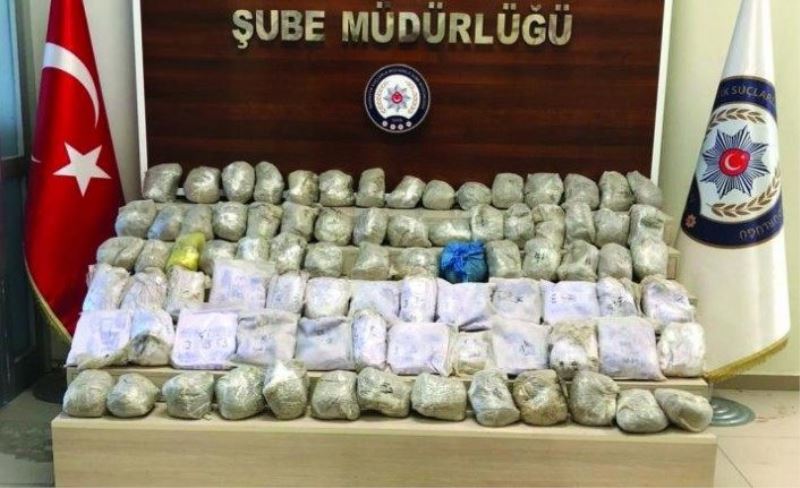 3 çuval içerisinde 86 kilo eroin ele geçirildi