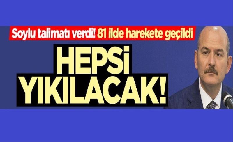 81 ilde uyuşturucu ile mücadele toplantısı! Bakan Soylu talimatı verdi: Metruk binalar yıkılacak