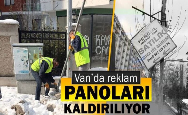 Büyükşehir’den, sokak isim tabelaları ve reklam panoları çalışması…