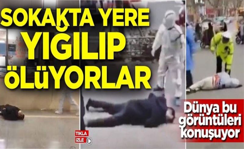 Dünya bu görüntüleri konuşuyor! Virüse yakalananlar yere yığıldı