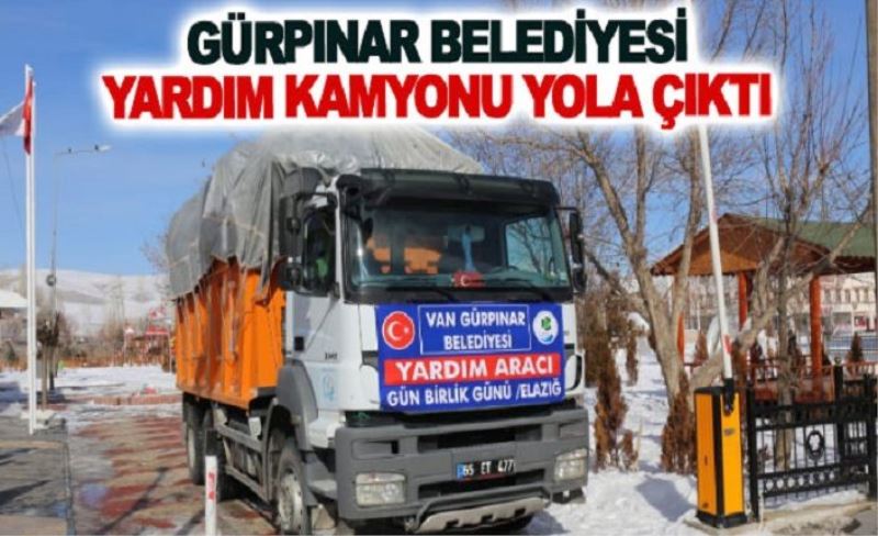 Gürpınar Belediyesi Yardım Kamyonu Yola Çıktı