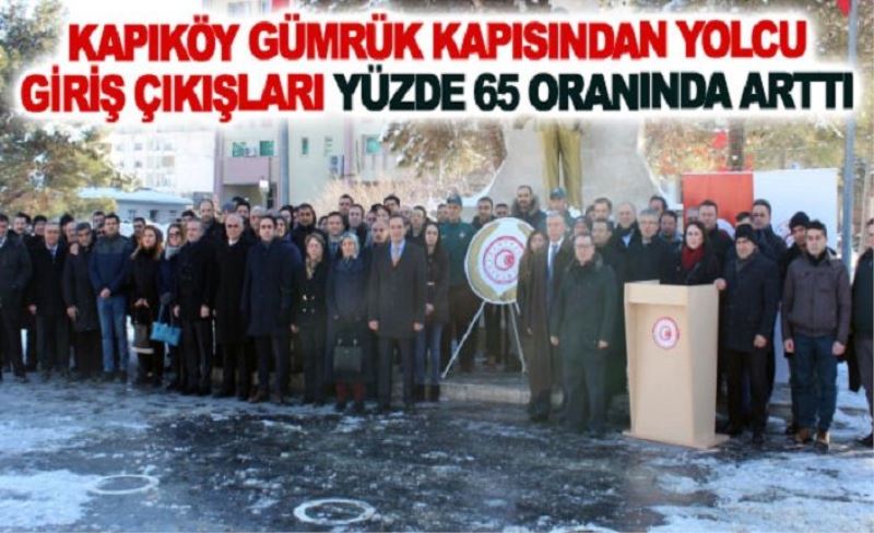 Kapıköy Gümrük Kapısından yolcu giriş çıkışları yüzde 65 oranında arttı