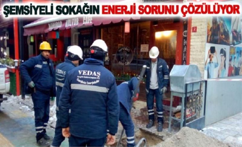 Şemsiyeli Sokağın enerji sorunu çözülüyor